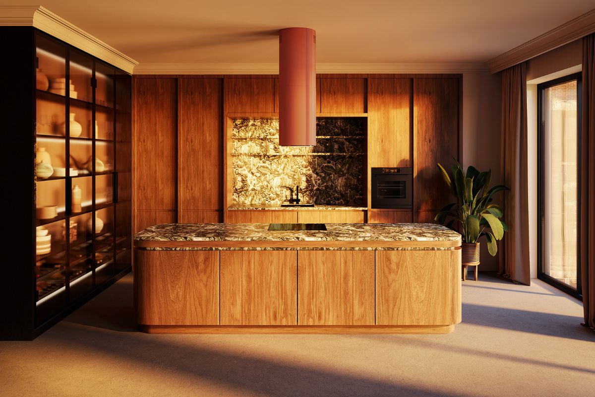 kitchen with lots of light