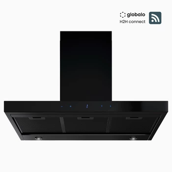 GLOBALO VERTA 90.3 H2H BLACK Dunstabzugshaube