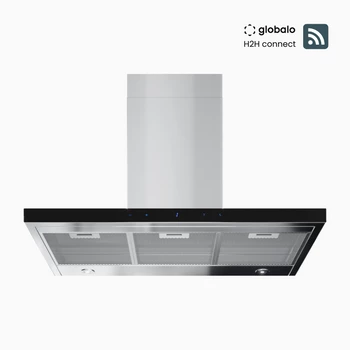 GLOBALO Nidaro 90.5 H2H Black Dunstabzugshaube