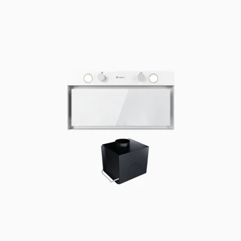 GLOBALO Fluxime 60.1 White Dunstabzugshaube + Turbine TW 2.1