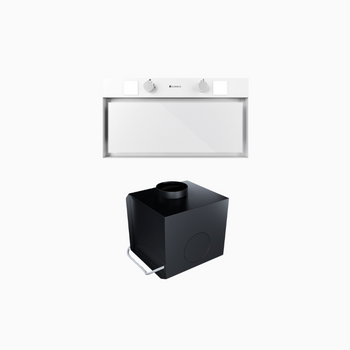 Cooker hood GLOBALO Spineiro 60.1 White + Turbine TW 2.1