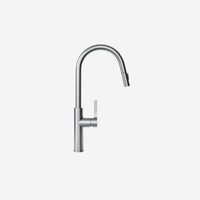 Kitchen faucet with pull-out spout GLOBALO Divio Inox 1.1
