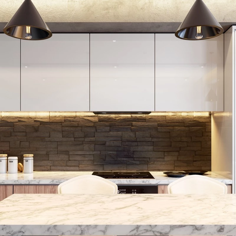 Black built-in cooker hood quiet