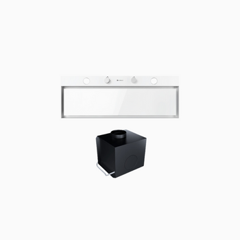 Cooker hood GLOBALO Fluxime 90.1 White + Turbine TW 2.1