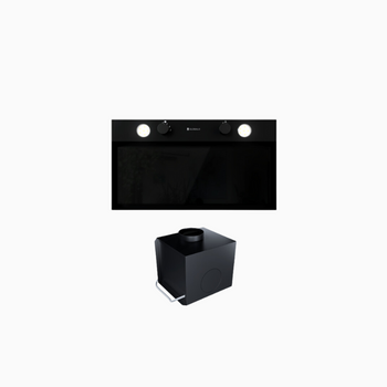 Cooker hood GLOBALO Fluxime 60.1 Black + Turbina TW 1.2