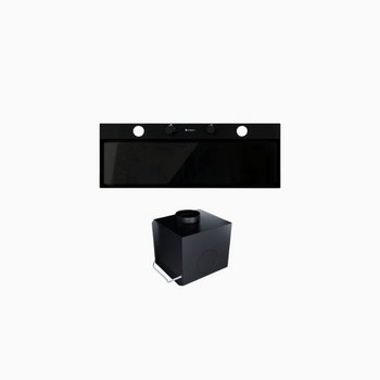 Cooker hood GLOBALO Fluxime 90.1 Black + Turbina TW 2.1