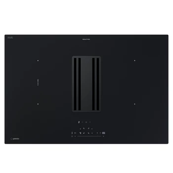 Induction hob with cooker hood GLOBALO Auphoria Out 80.1 Black Mat (without motor)