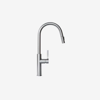 Kitchen faucet with pull-out spout GLOBALO Divio Inox 1.1