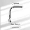 Bateria kuchenna z wyciąganą wylewką GLOBALO Lobio Inox 1.1