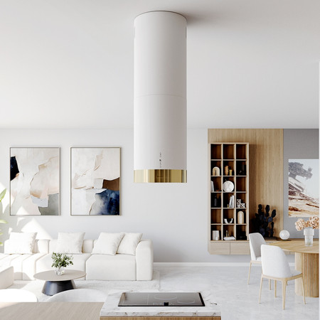 Cooker hood GLOBALO Cylindro Isola 39.7 Light Gold Ring