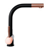 Kitchen faucet GLOBALO Lobio Black/Copper Ring 1.1