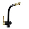 Set GLOBALO Lobio Black/Light Gold Ring 1.1 Armatur + Intio Black 1.1 Spender