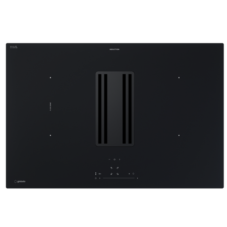 Induction hob with cooker hood GLOBALO Auphoria 80.1 Black Mat