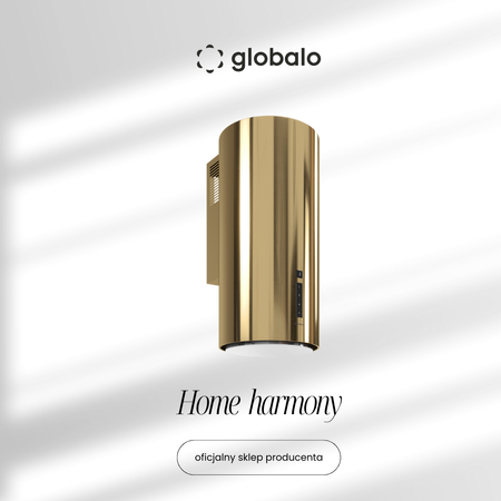 Dunstabzugshaube GLOBALO Heweno 39.3 Light Gold