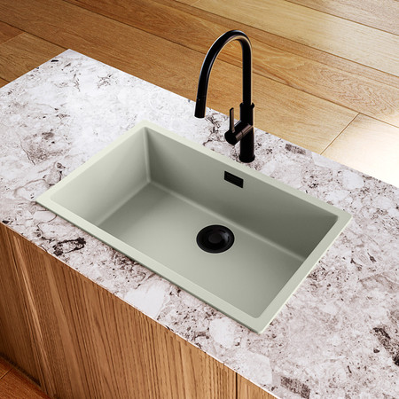 GLOBALO granite kitchen sink Aurilio 80.1 Sage Clean Tech