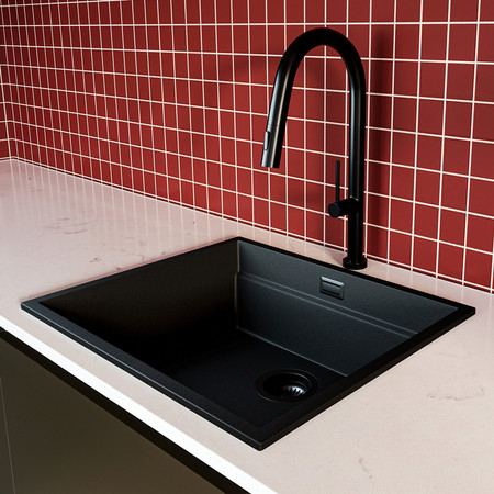 GLOBALO Sink MIRALIO 60.1 Black/BL Mat