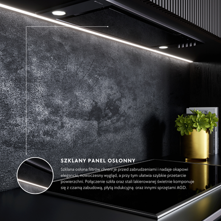 Cooker hood GLOBALO Desolero 90.2 Black