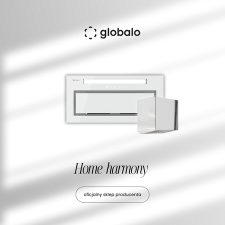 Cooker hood GLOBALO Silentio 60.2 White + Turbine TZ1.1