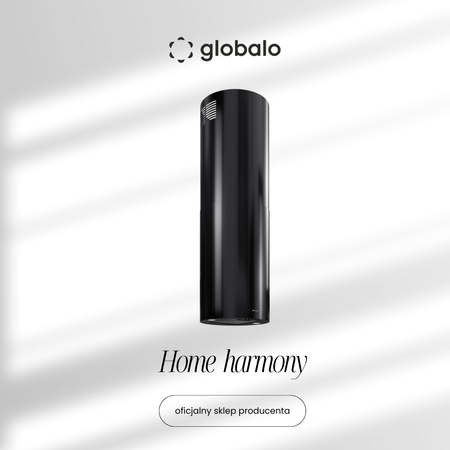 Dunstabzugshaube GLOBALO Lobelio Isola 39.1 Schwarz