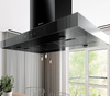 Cooker hood GLOBALO Verta Isola 90.3 H2H Black