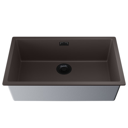 GLOBALO granite kitchen sink Aurilio 80.1 Dark Chocolate Clean Tech