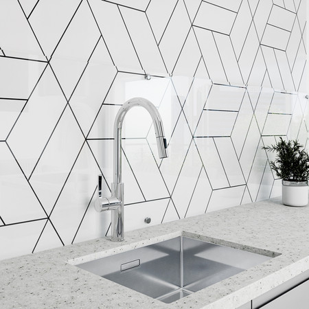 Kitchen faucet with pull-out spout GLOBALO Divio Chrome 1.1