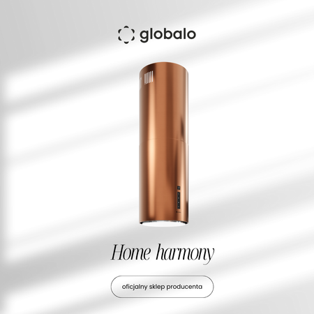 Okap kuchenny GLOBALO Heweno Isola 39.2 Miedz Mat