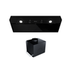 Cooker hood GLOBALO Fluxime 90.1 Black + Turbine TW 1.2