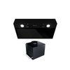 Cooker hood GLOBALO Fluxime 60.1 Black + Turbina TW 2.1