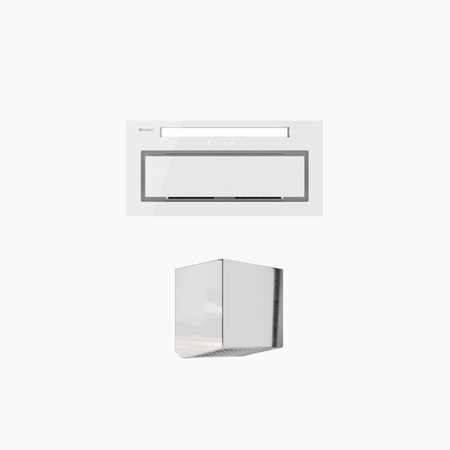 Dunstabzugshaube GLOBALO Saredo 60.1 White + Turbine TW 1.2