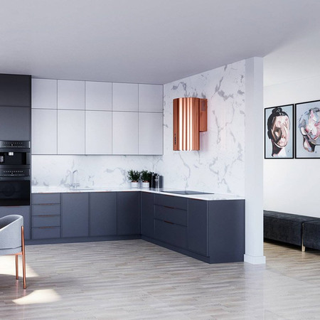 Cooker hood GLOBALO Heweno 39.2 Copper