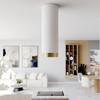 Cooker hood GLOBALO Cylindro Isola 39.7 Light Gold Ring
