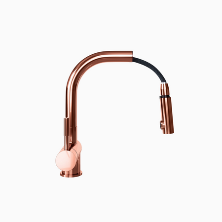 Küchenarmatur mit ausziehbarem Auslauf GLOBALO Lobio Copper 1.1