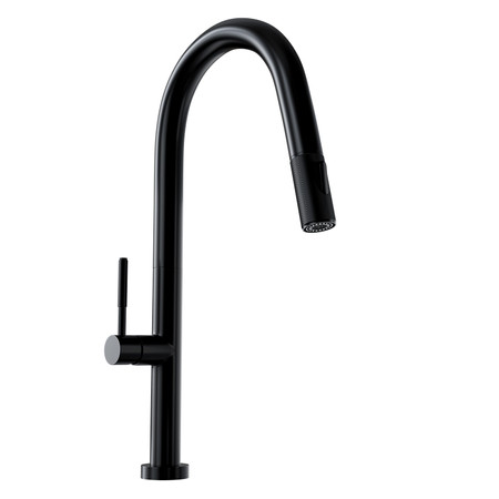 Kitchen faucet with pull-out spout GLOBALO Divio Black 1.1