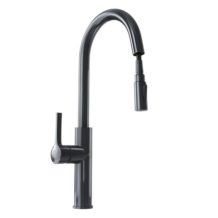 Küchenarmatur mit ausziehbarem Auslauf GLOBALO Divio Anthracite 1.1