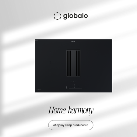 Induction hob with cooker hood GLOBALO Auphoria 80.1 Black Mat
