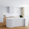 Set GLOBALO Lobio White/Light Gold Ring 1.1 Faucet + Intio White 1.1 Dispenser