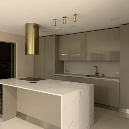 GLOBALO Cylindro Isola 39.6 Light Gold Dunstabzugshaube