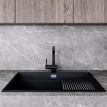 GLOBALO Miralio 80.1 Black/IX Spülbecken
