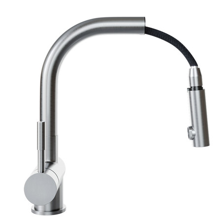 Kitchen faucet with pull-out spout GLOBALO Lobio Inox 1.1
