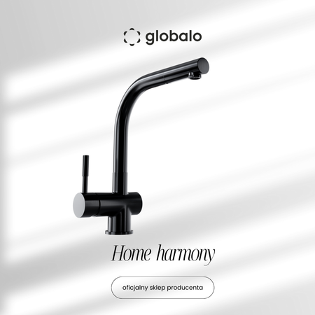 GLOBALO Lobio Black 1.1 Küchenarmatur mit ausziehbarem Auslauf