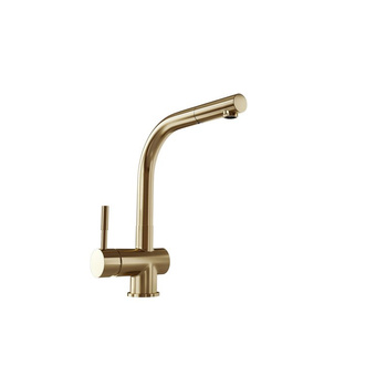 Kitchen faucet with pull-out spout GLOBALO Lobio Light Gold Mat 1.1