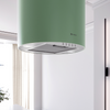 Cooker hood GLOBALO Lobelio Isola 39.1 Olive Green