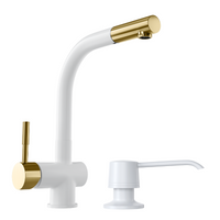 GLOBALO Lobio White/Light Gold Mat Ring 1.1 Küchenarmatur