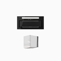 Dunstabzugshaube GLOBALO Saredo 60.1 Schwarz + Turbine TW 1.2