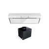 Cooker hood GLOBALO Fluxime 90.1 White + Turbine TW 1.2