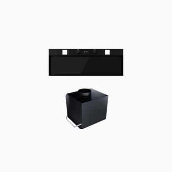 Cooker hood GLOBALO Spineiro 90.1 Black + Turbine TW 2.1