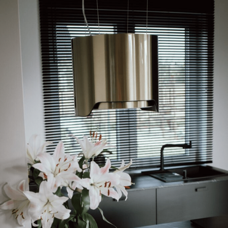 Cooker hood GLOBALO Arenoflow 39.4 Light Gold