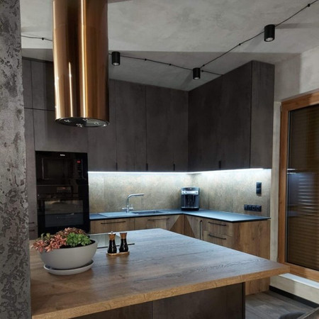 Okap kuchenny GLOBALO Cylindro Isola 39.6 Miedź