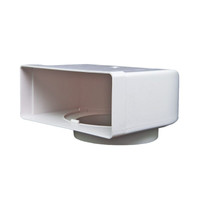 Flat horizontal elbow joint Domus 220x90/125 CODE 951